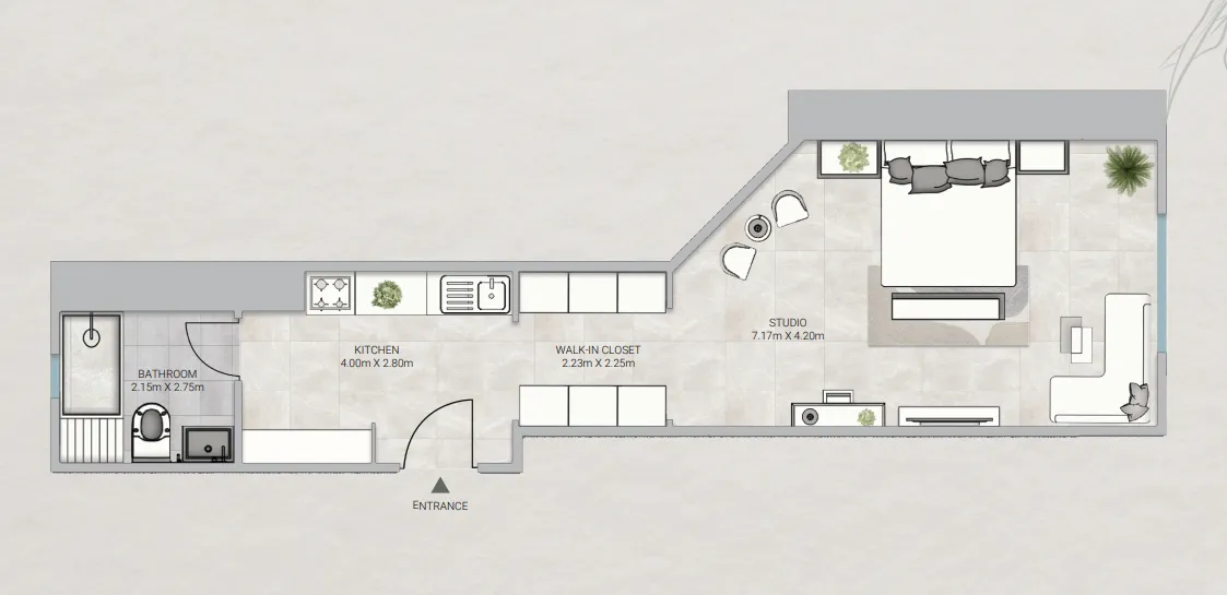 Studio floor plan