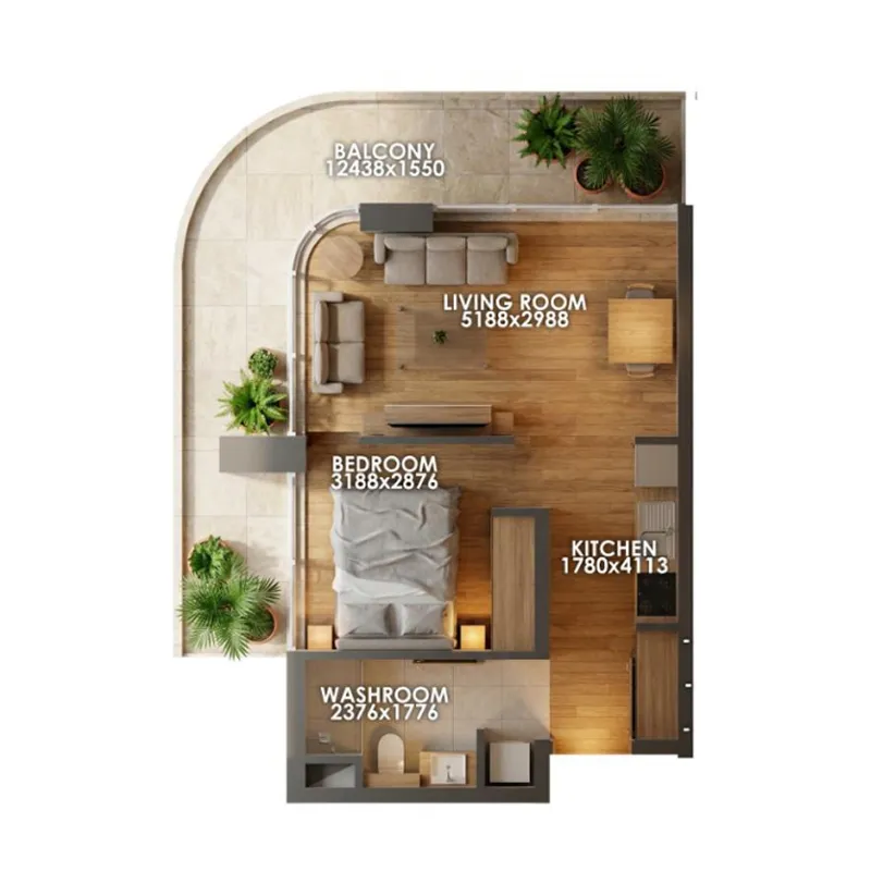 Studio floor plan