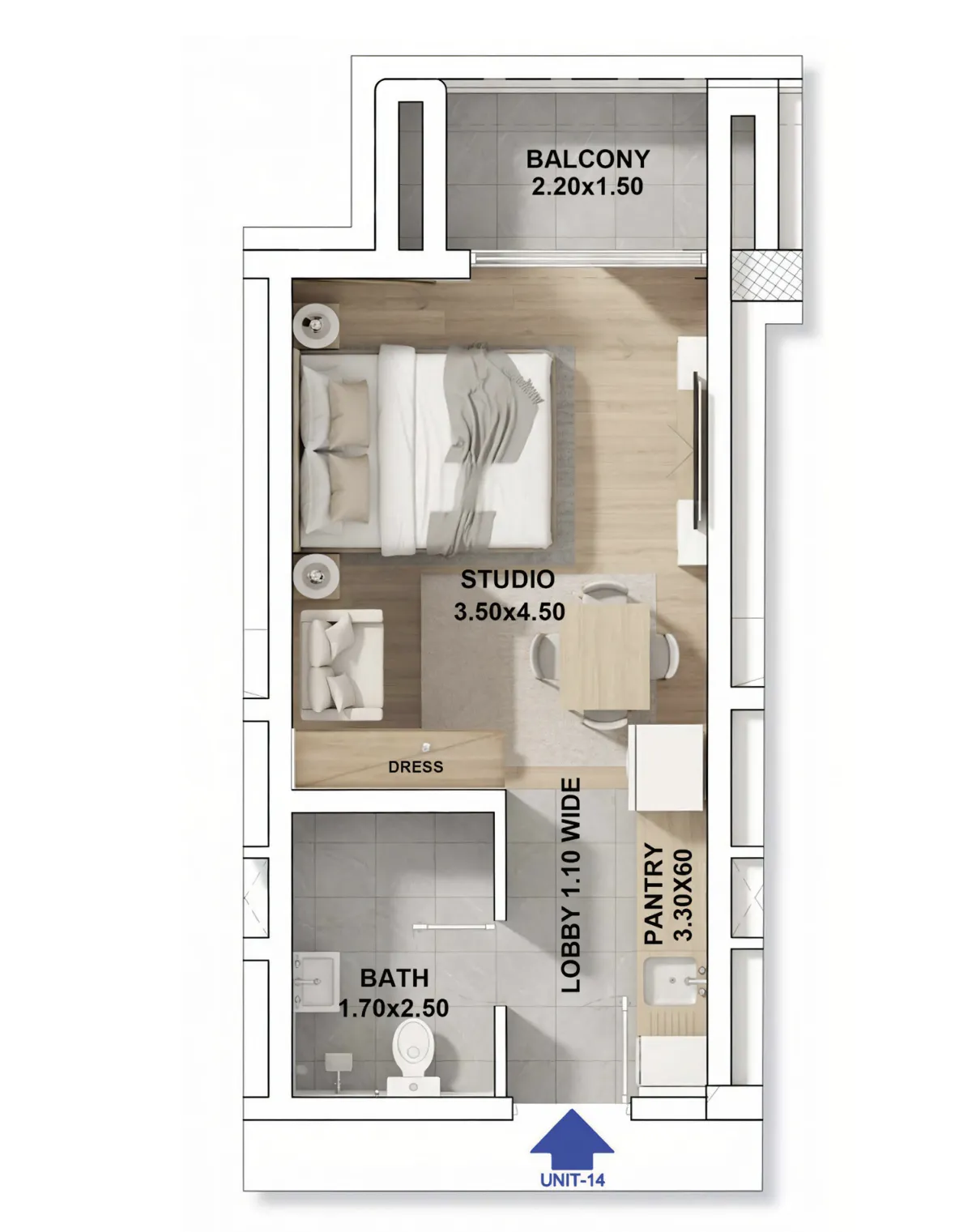 Studio floor plan
