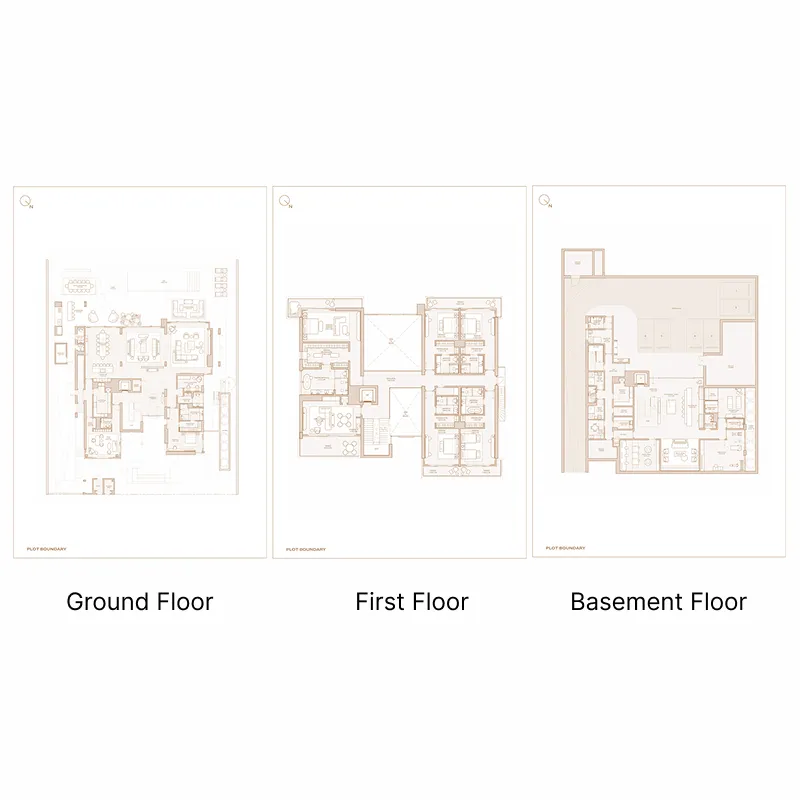 6-bedroom villa floor plan