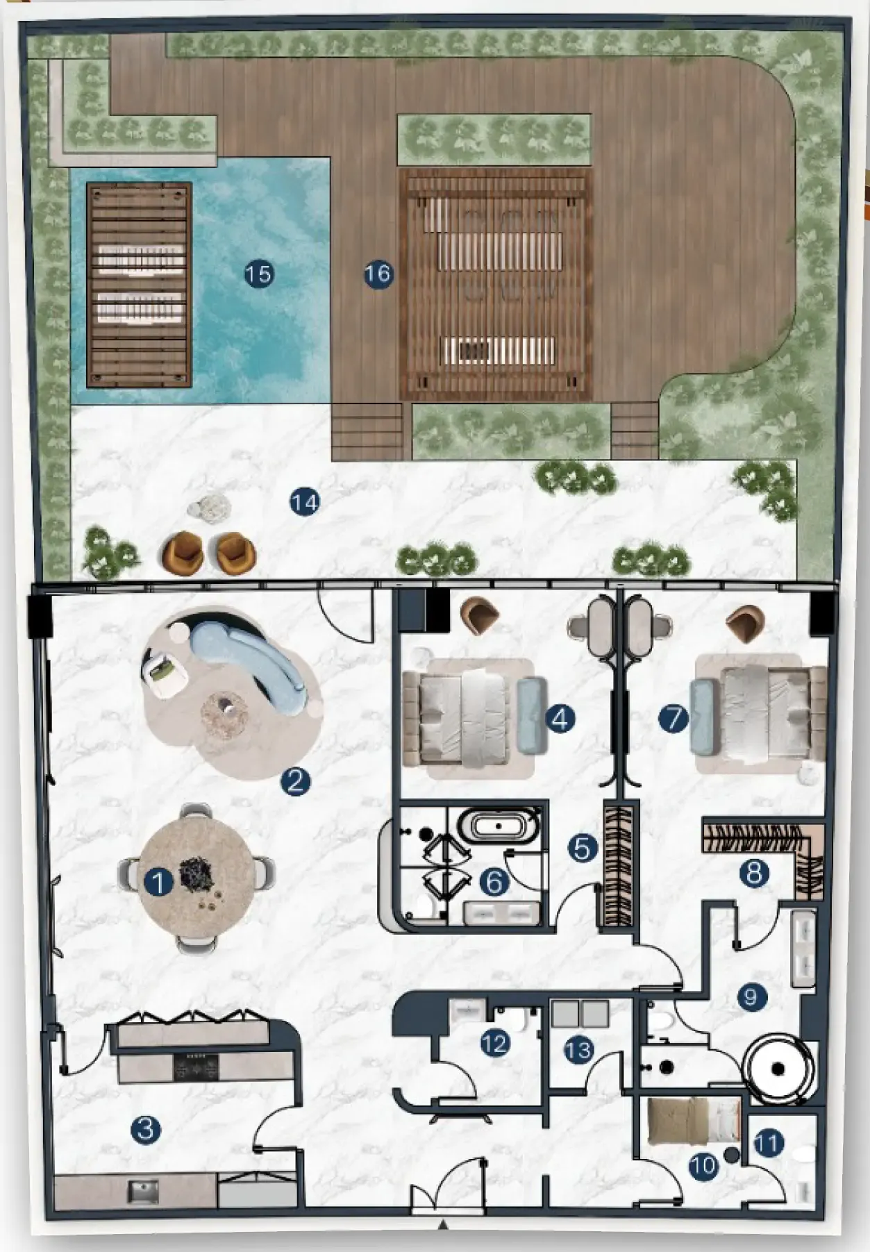 2 bed