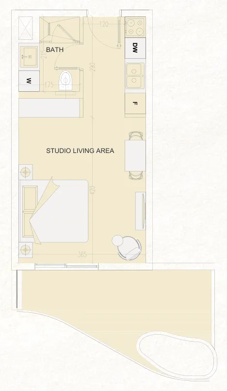 Studio floor plan