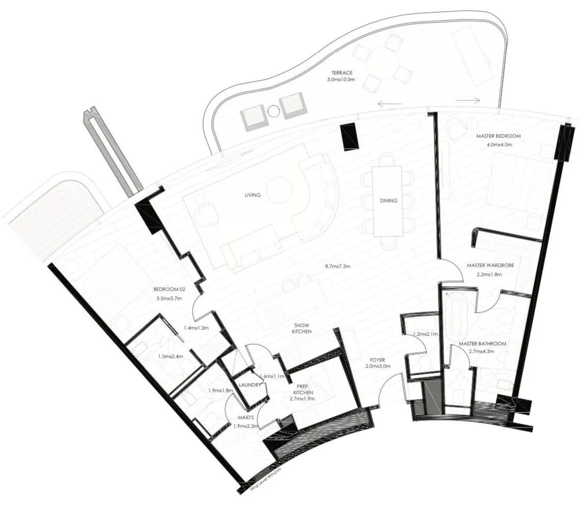 2 bed