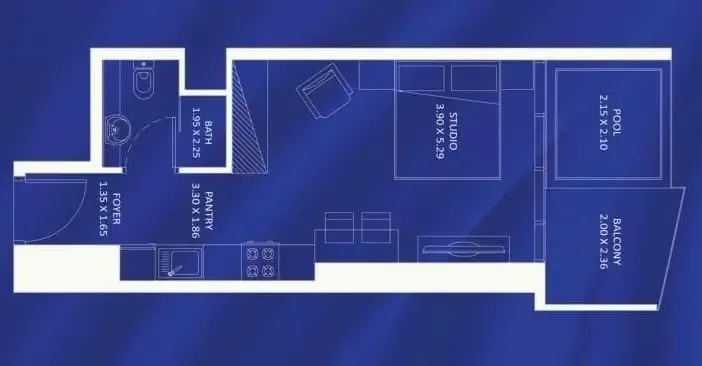 Studio floor plan