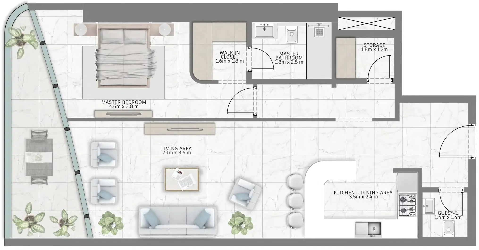 Al Habtoor Tower — floor plan