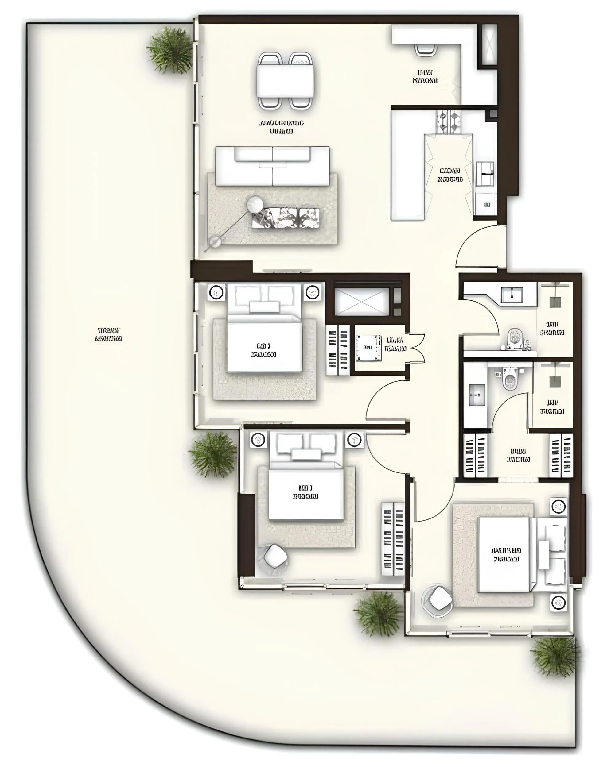 Condor Group Sonate Residences 3BR floor plan