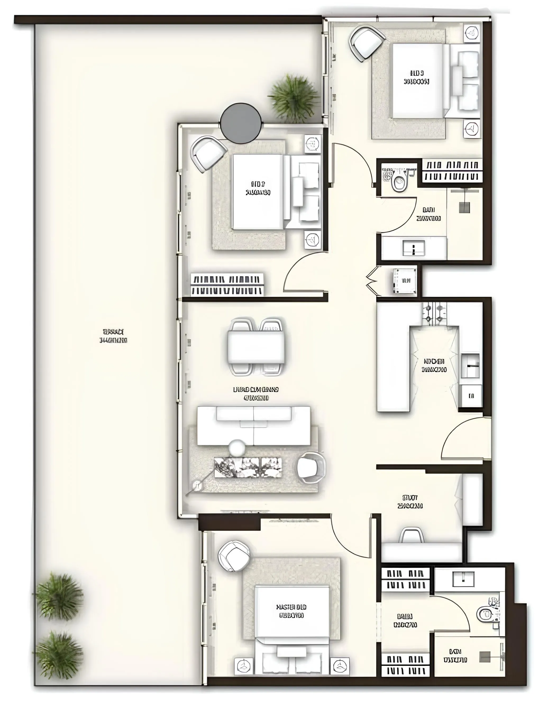 Condor Group Sonate Residences 3BR floor plan