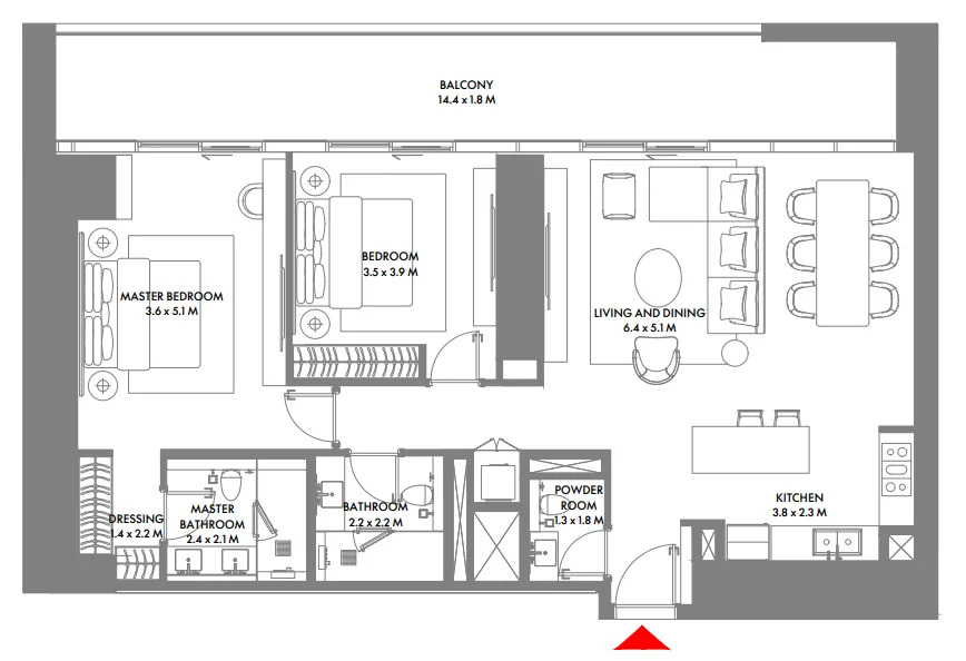 2BR Layout