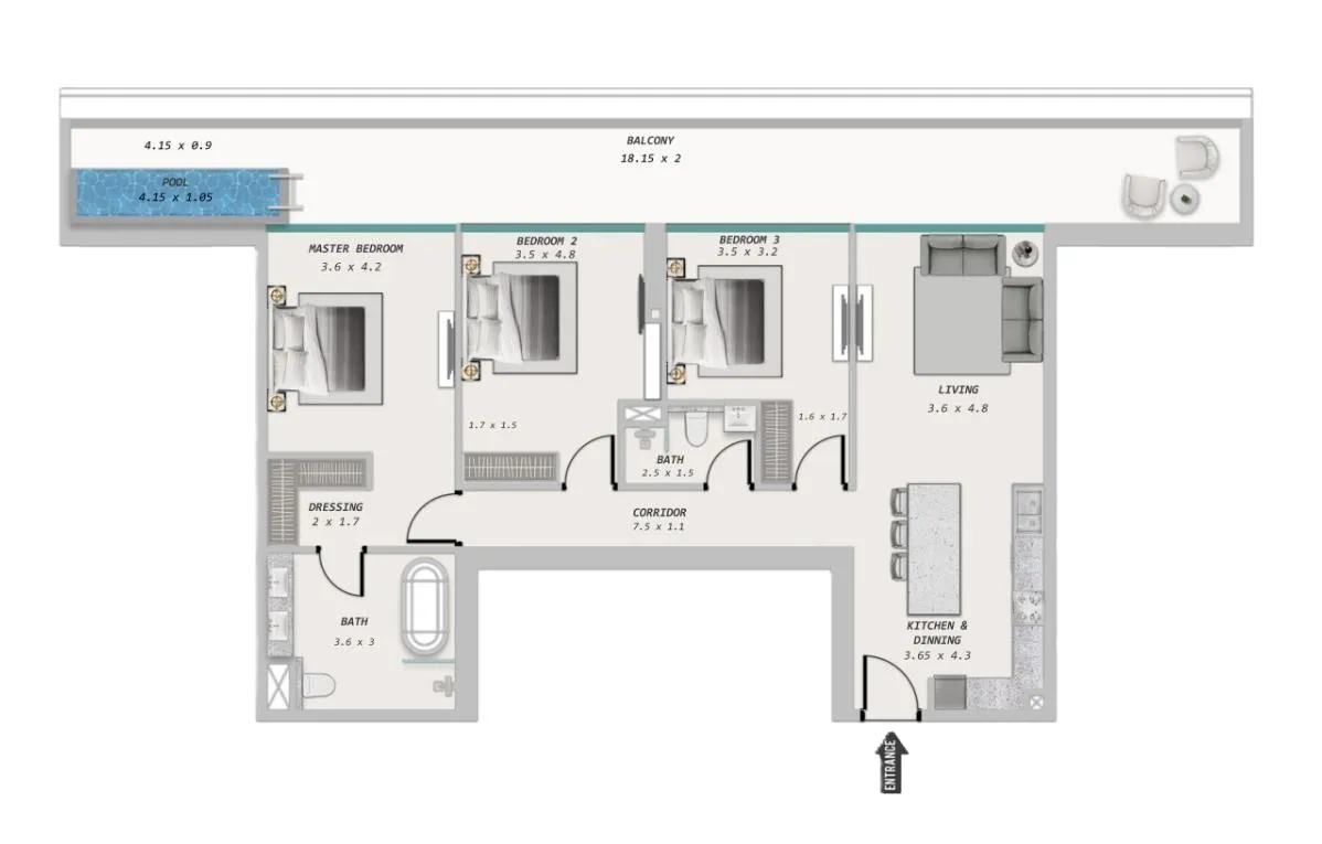 2BR Layout