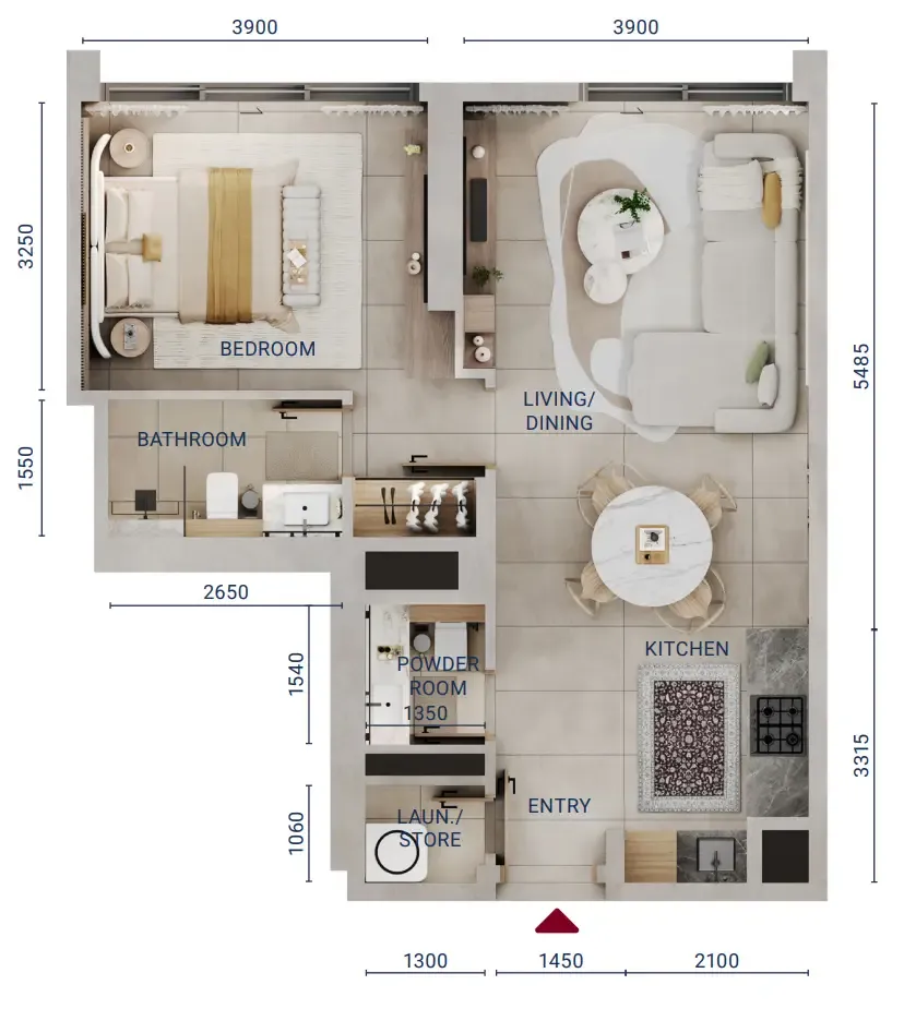 1BR Layout