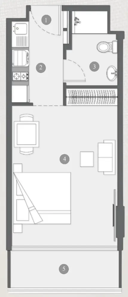 Studio floor plan