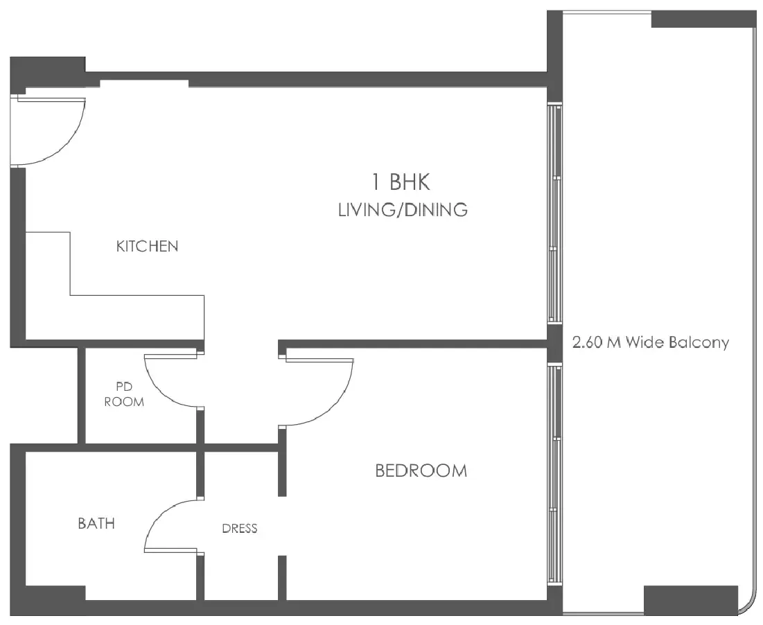 Dugasta Al Haseen Residences 5 floor plan