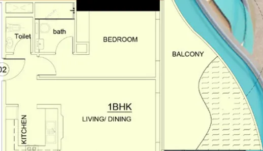 1 bed
