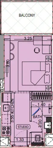 Studio floor plan