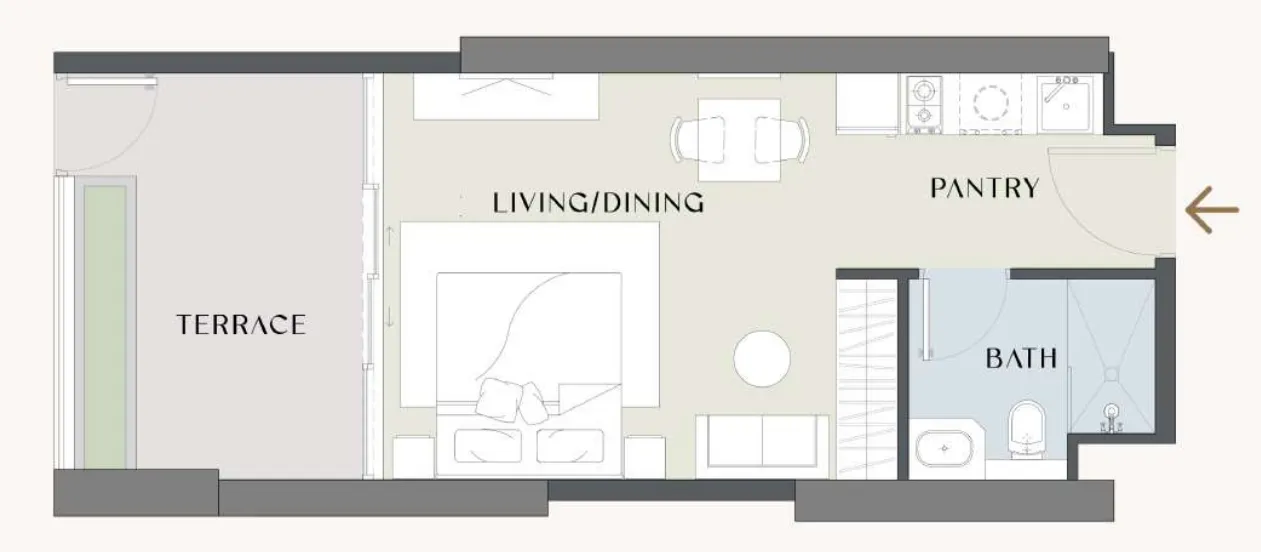 Studio floor plan