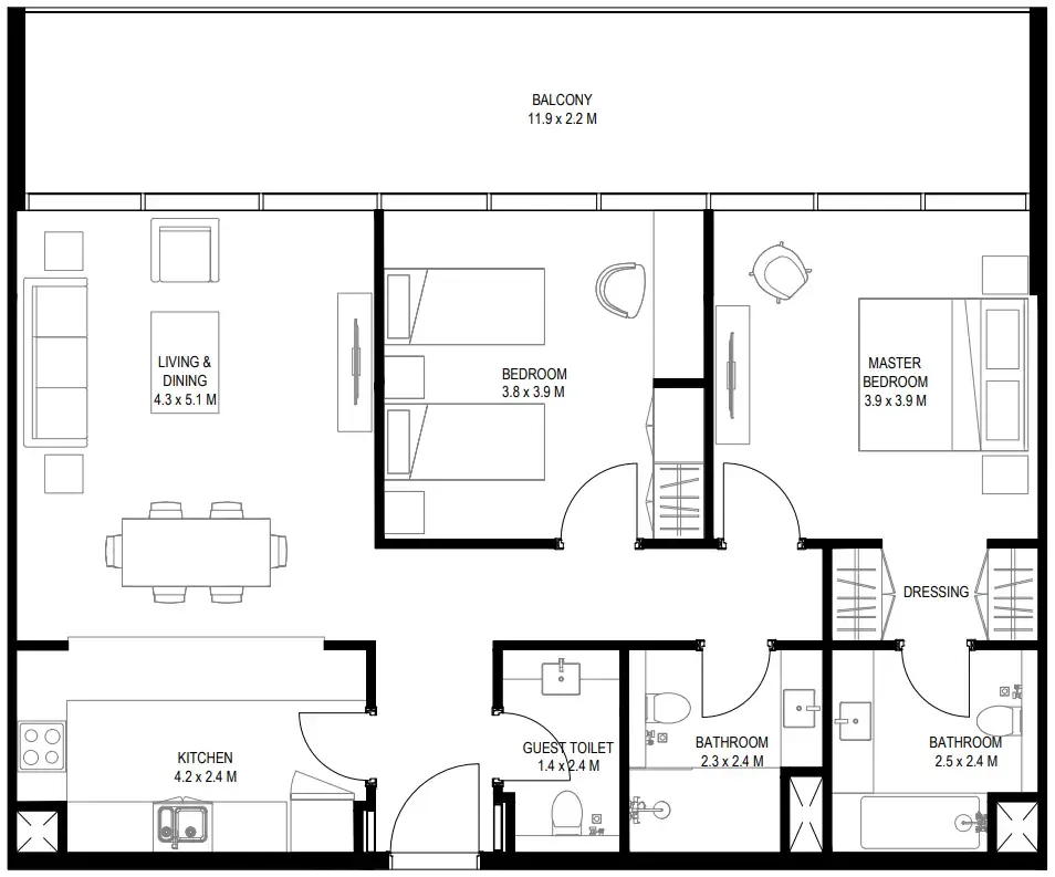2BR Layout