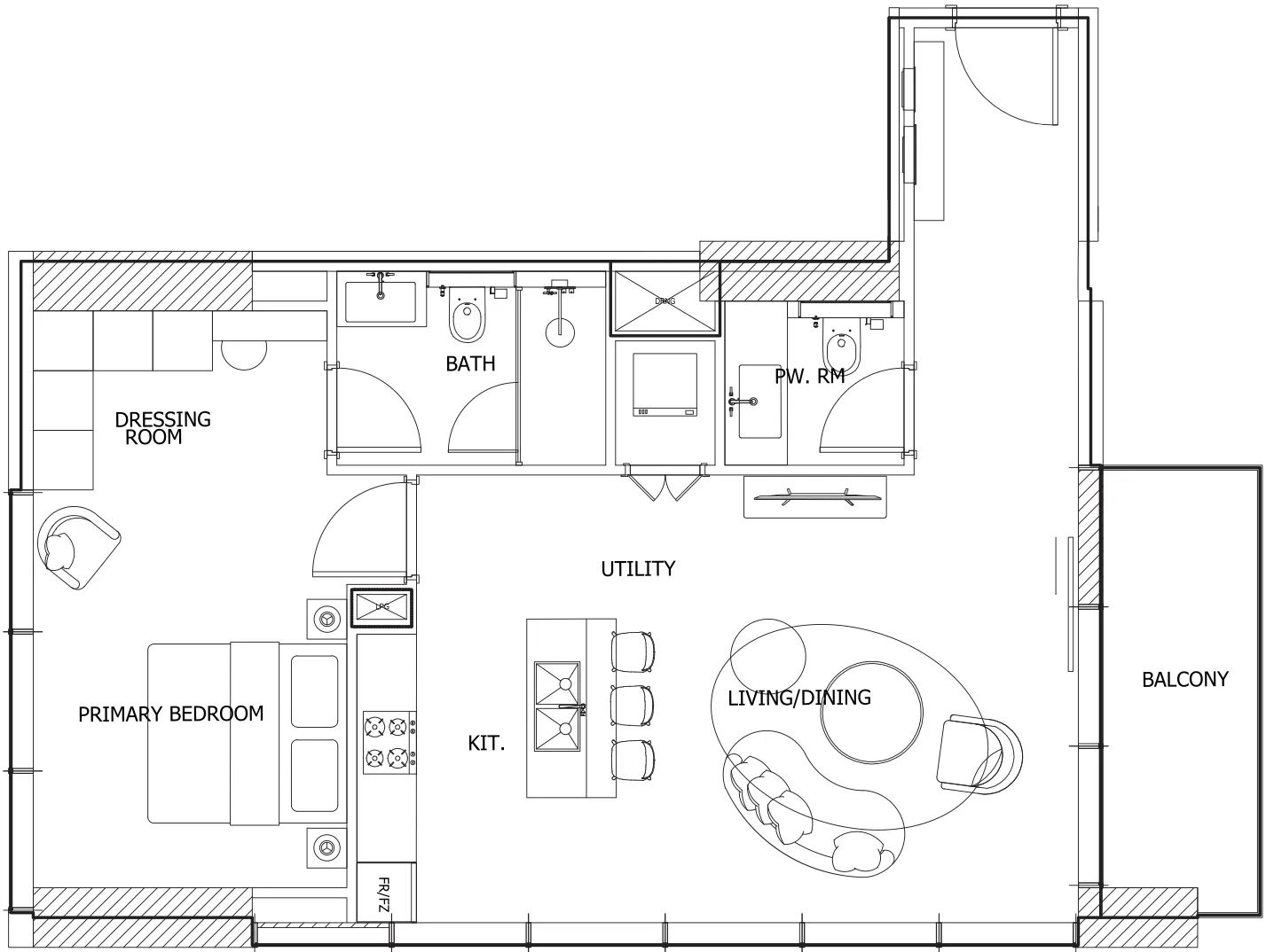 1 bed