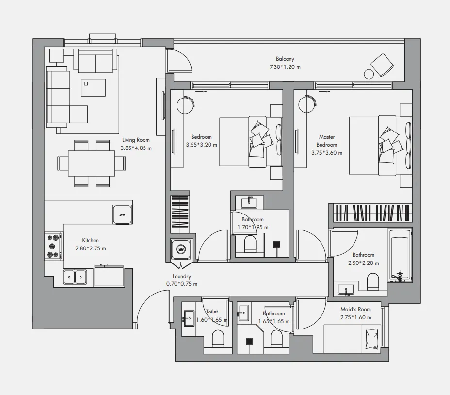 2BR Layout