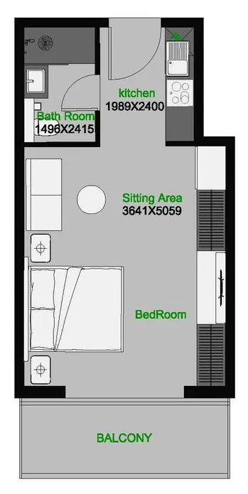 Studio floor plan