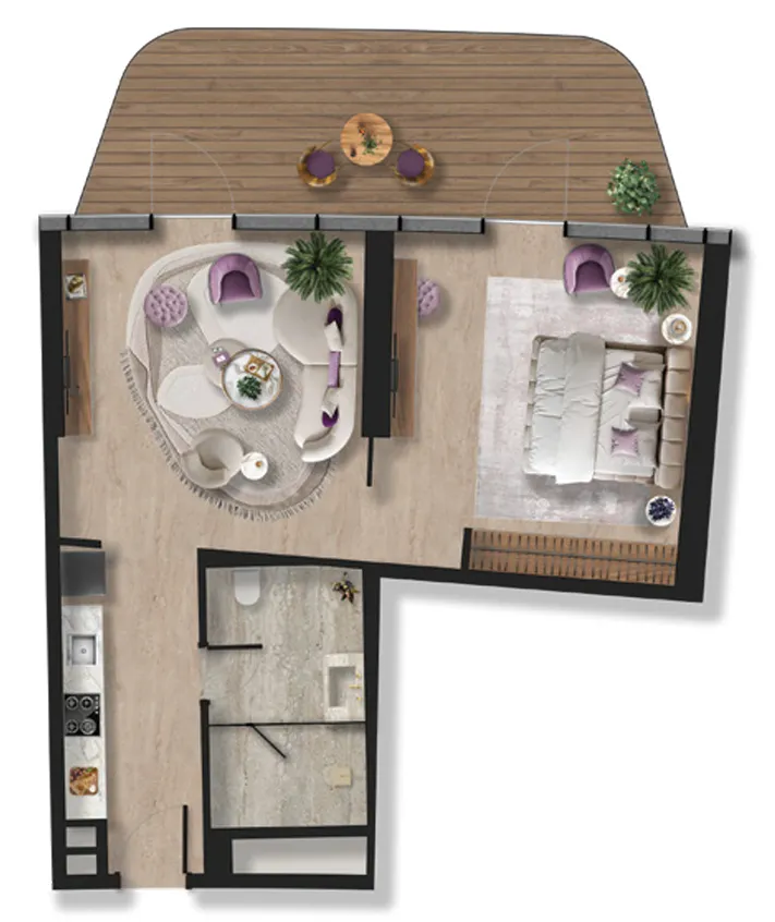 BNW Developments Taj Wellington Mews Studio floor plan