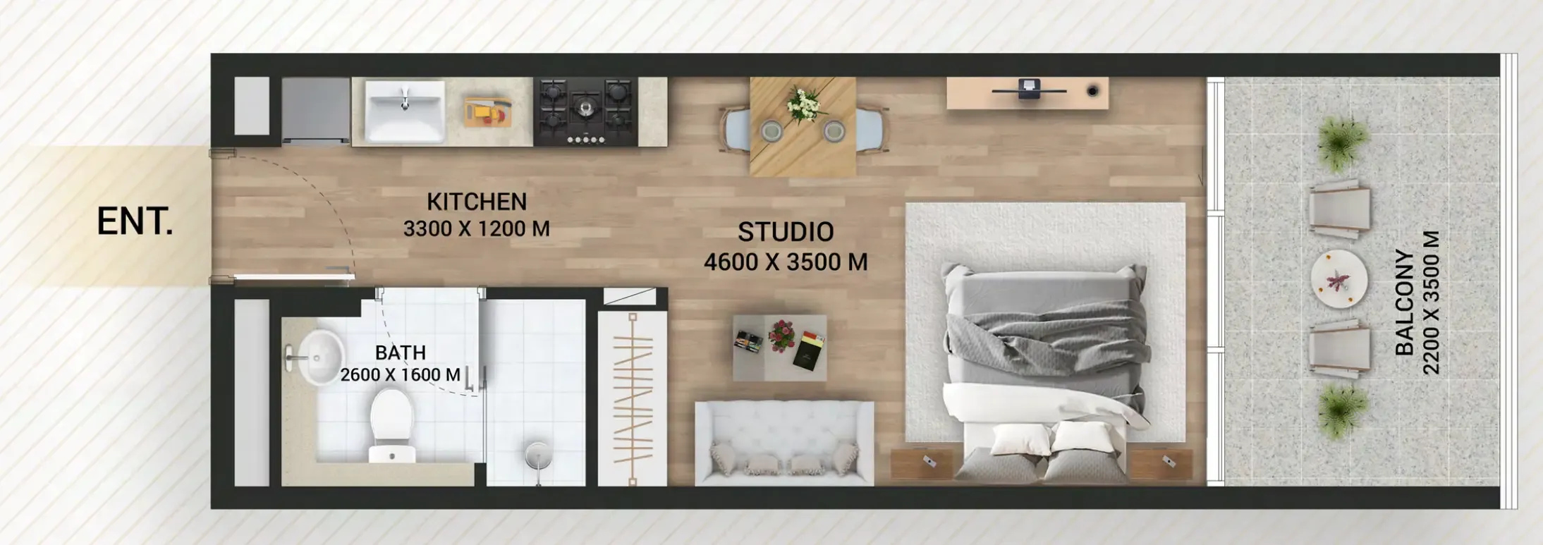 0BR Layout
