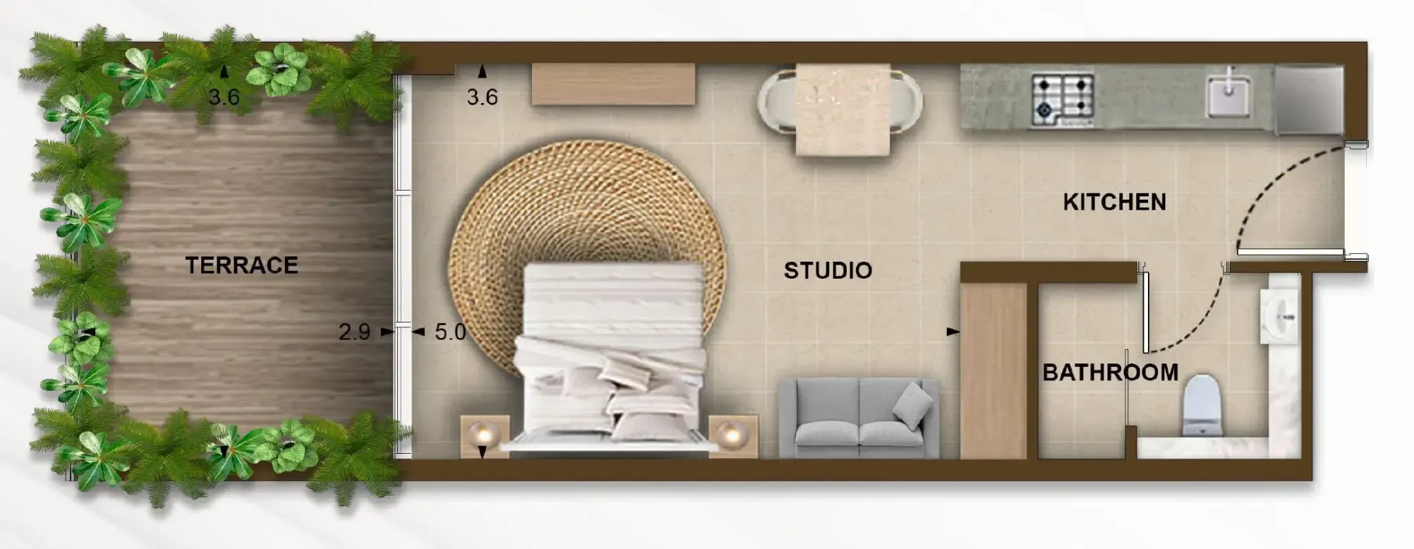 Studio floor plan