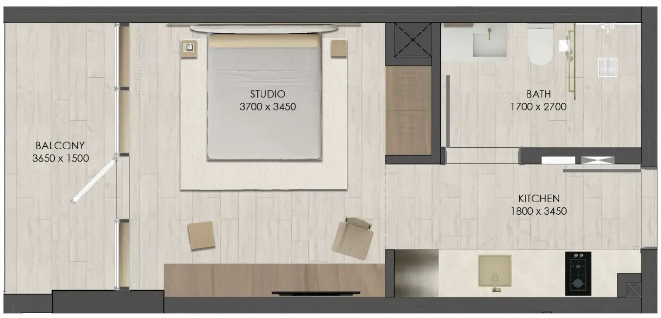 Studio floor plan