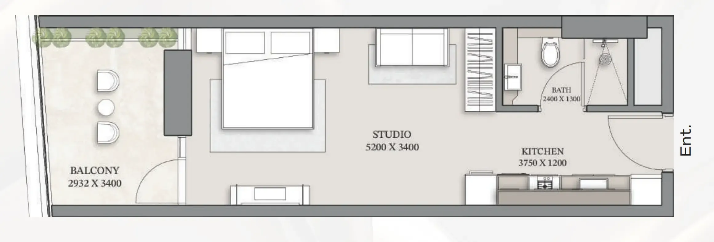 Studio floor plan