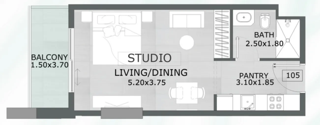 Studio floor plan