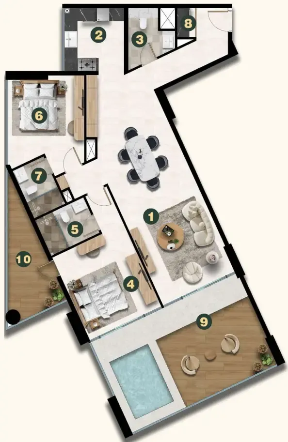 2BR Layout