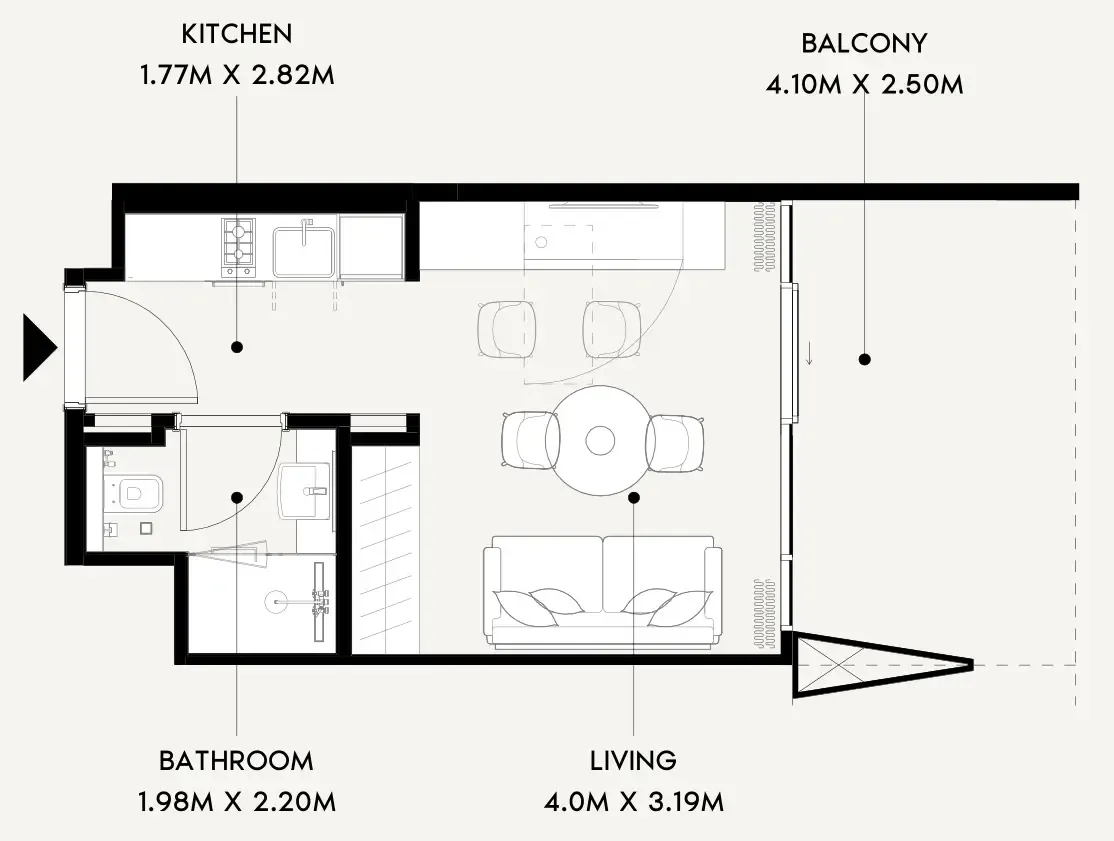 Studio floor plan