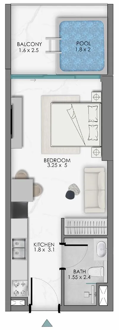 Studio floor plan