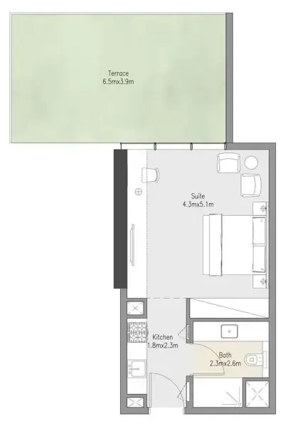 0BR Layout