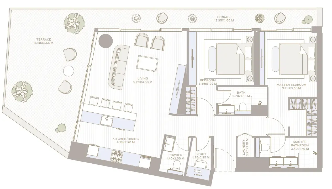 Alder in Park Five — 3 Bedrooms floor plan