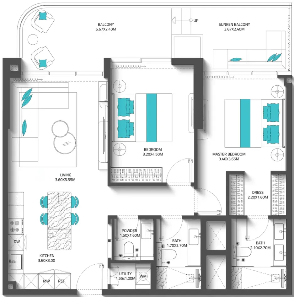 Reef 997 — floor plan