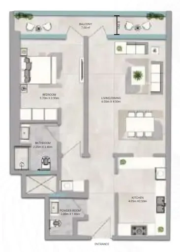 1BR Layout