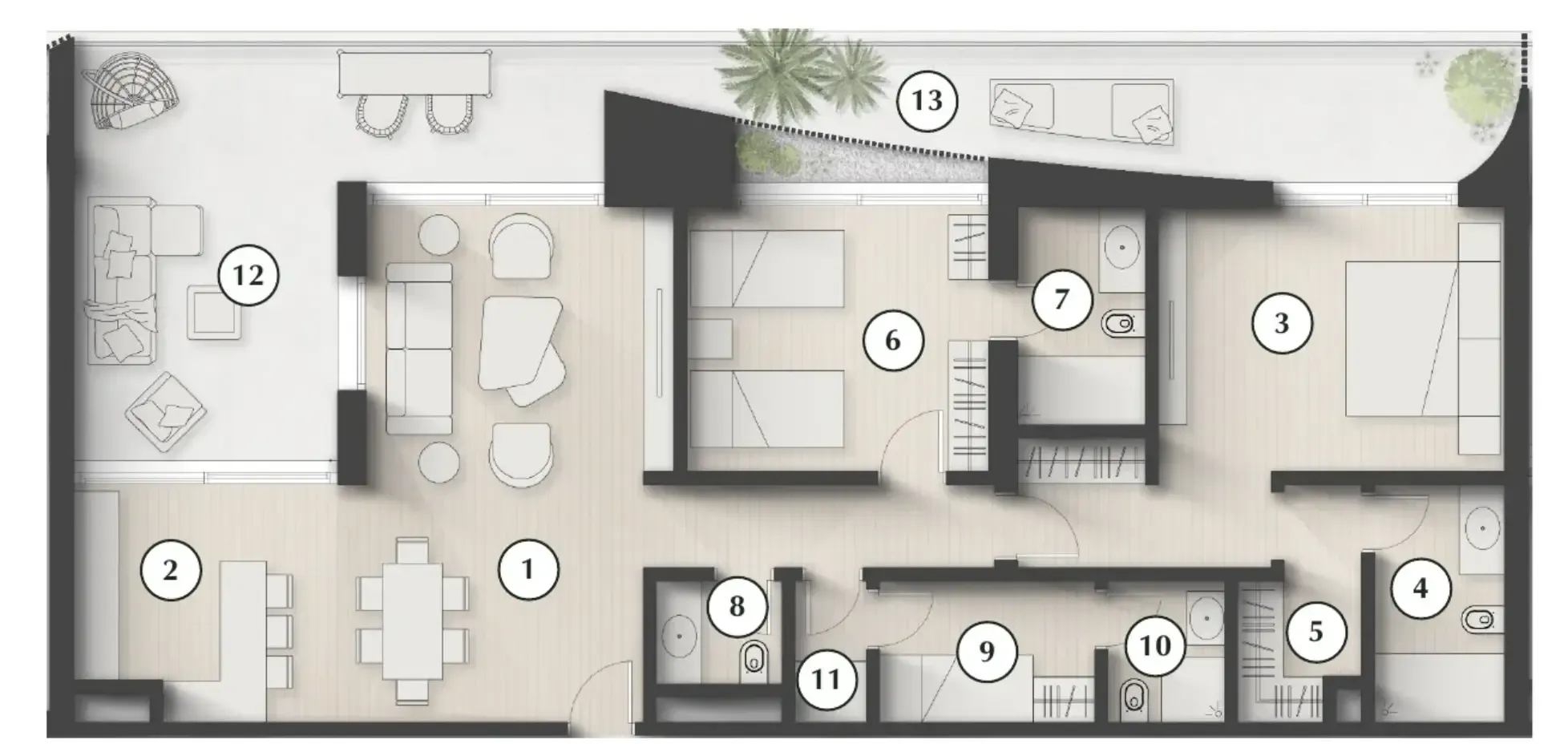 2 bed