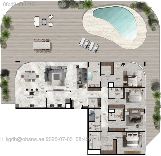 4 bedrooms floor plan