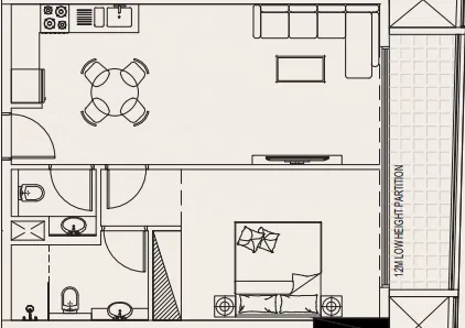 1 bed