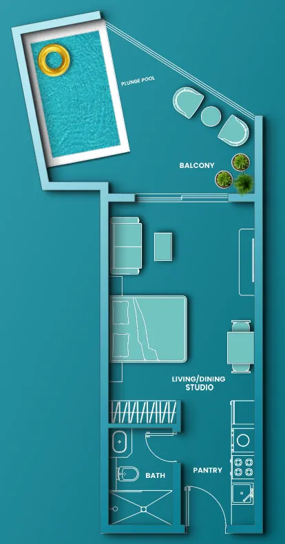 Studio floor plan