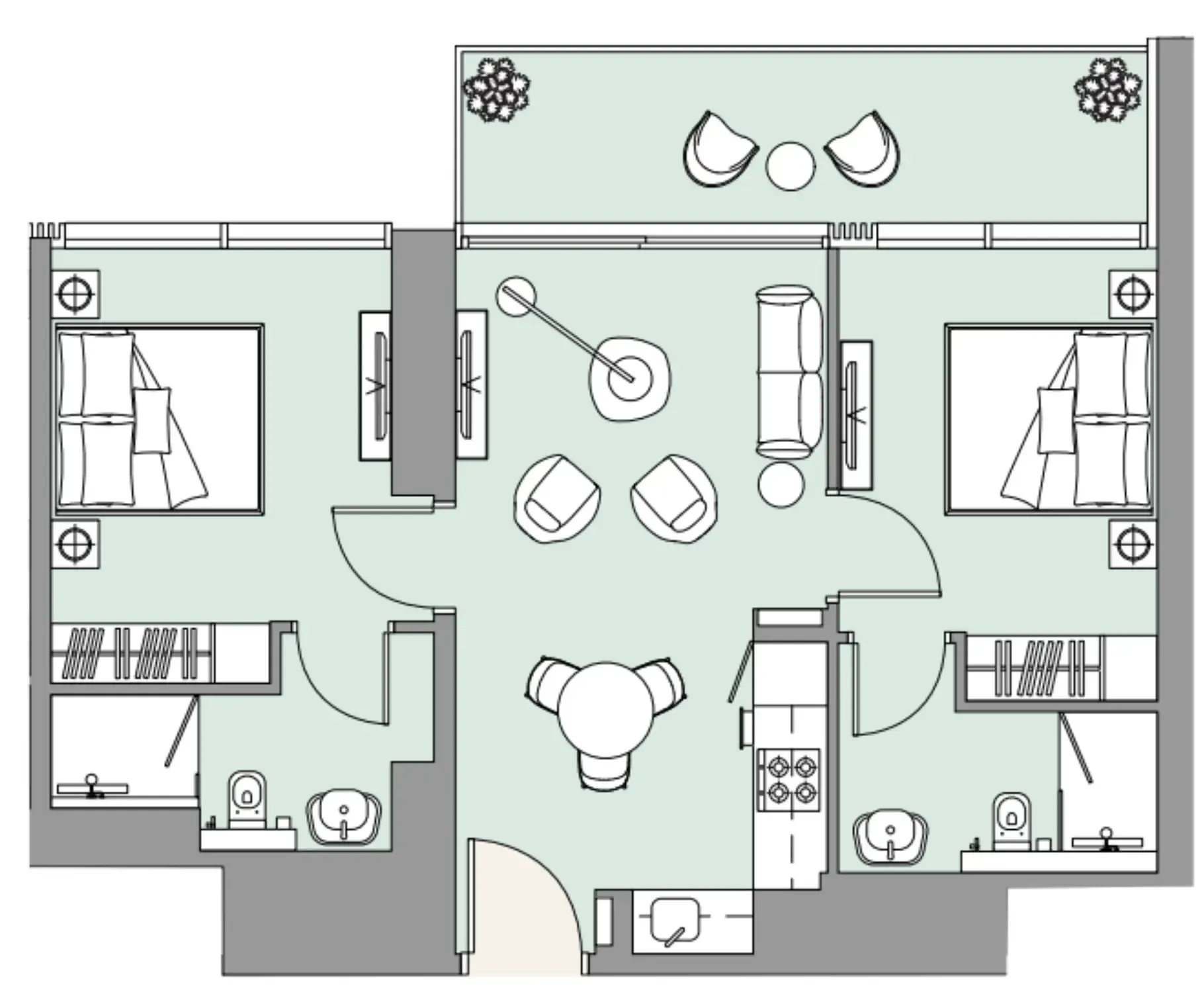 2BR Layout