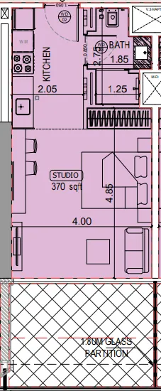 Studio floor plan