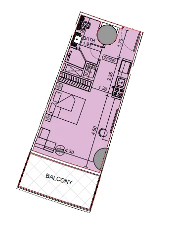 Studio floor plan