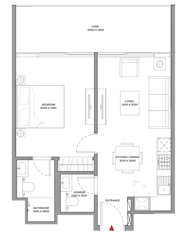 1 bed