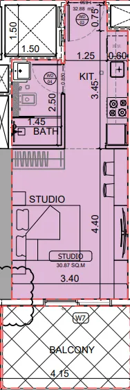 Studio floor plan