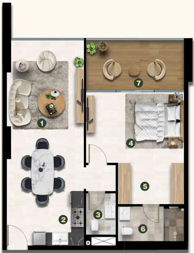 1BR Layout