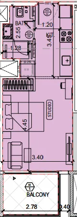 Studio floor plan
