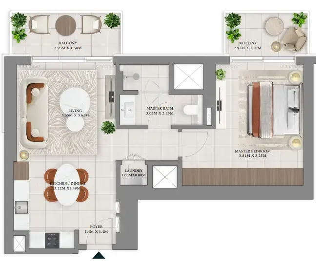 Emaar Vida Residences Hillside floor plan