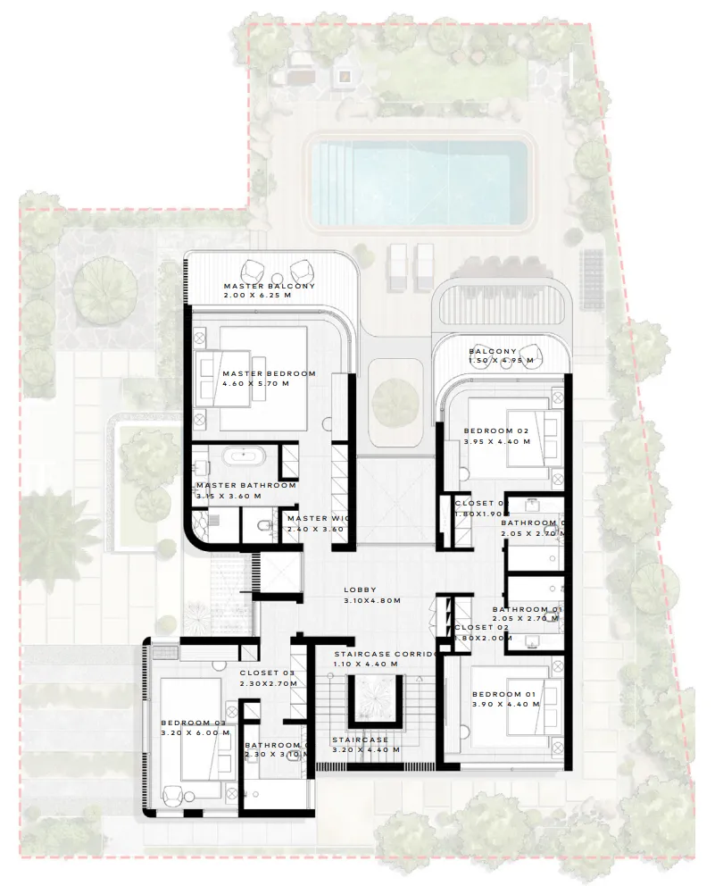 4 bed