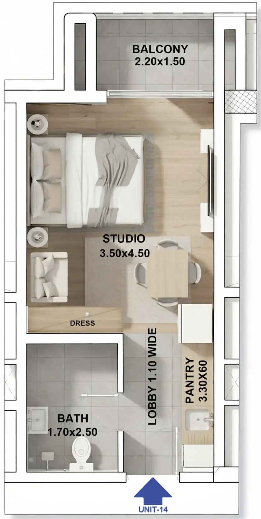 Studio floor plan